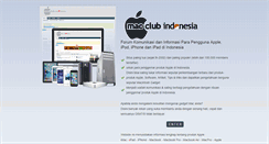 Desktop Screenshot of macclubindonesia.com